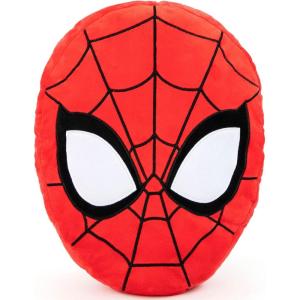 Jay Franco Polyester Bluey Shaped Decorative Pillow – Kids Super Soft Throw Plush Pillow – Measures 17 Inches (Official Bluey Product)(Red – Spiderman)