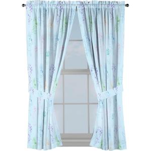 Jay Franco Window Curtains for Kids Bedroom 4-Piece Drape Set with 2 Tiebacks, Grey – Bluey, 42″ W x 63″ L (Pack of 2)(Blue – Bluey)