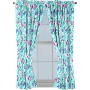 Jay Franco Window Curtains for Kids Bedroom 4-Piece Drape Set with 2 Tiebacks, Grey – Bluey, 42″ W x 63″ L (Pack of 2)(Blue – Lilo & Stitch)