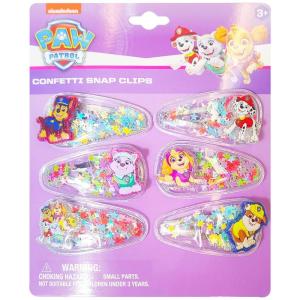 LUV HER Bluey Hair Accessories For Girls, 6pc Cute Hair Clips with Favorite Bluey Character Charms, Magical Confetti Hair Clips, Ages 3+(Multicolor 5)