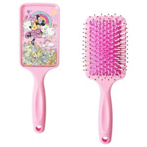 LUV HER Licenced Bluey Kids’ Detangling Confetti Hair Brush – Fun Design with Bluey & Bingo – Gentle on Wet & Dry Hair – Ideal for Kids Ages 3+ – Makes Hair Care Enjoyable and Simple(Minnie Pink)