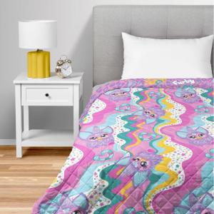 Northwest Bluey Balloon Celebration Quilted Throw Blanket – Official Cartoon Throw Blanket Featuring Bluey, for Adults Boys Girls Bed, Couch, or Playroom, 60 x 80 Inches(Furby World)