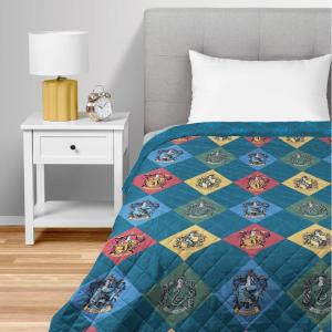 Northwest Bluey Balloon Celebration Quilted Throw Blanket – Official Cartoon Throw Blanket Featuring Bluey, for Adults Boys Girls Bed, Couch, or Playroom, 60 x 80 Inches(House Crest Sampler)