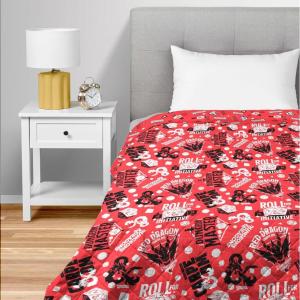 Northwest Bluey Balloon Celebration Quilted Throw Blanket – Official Cartoon Throw Blanket Featuring Bluey, for Adults Boys Girls Bed, Couch, or Playroom, 60 x 80 Inches(Roll for Initiative)