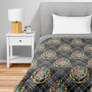 Northwest Bluey Balloon Celebration Quilted Throw Blanket – Official Cartoon Throw Blanket Featuring Bluey, for Adults Boys Girls Bed, Couch, or Playroom, 60 x 80 Inches(Preppy Hogwarts)