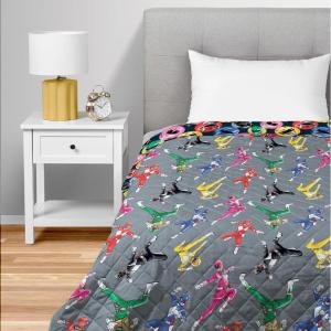Northwest Bluey Balloon Celebration Quilted Throw Blanket – Official Cartoon Throw Blanket Featuring Bluey, for Adults Boys Girls Bed, Couch, or Playroom, 60 x 80 Inches(Rangers Go)
