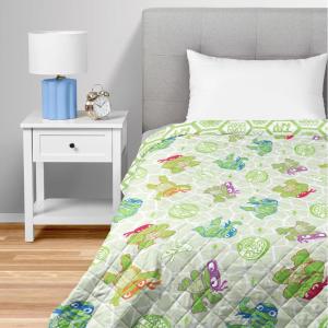 Northwest Bluey Balloon Celebration Quilted Throw Blanket – Official Cartoon Throw Blanket Featuring Bluey, for Adults Boys Girls Bed, Couch, or Playroom, 60 x 80 Inches(Pizza Party)
