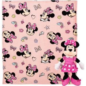 Northwest Character Hugger Pillow & Silk Touch Throw Blanket Set, 40″ x 50″, Bluey Festive Sweaters(Minnie Mouse – Favorite Things)