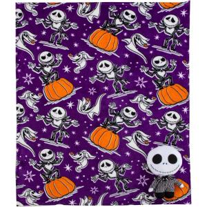 Northwest Character Hugger Pillow & Silk Touch Throw Blanket Set, 40″ x 50″, Bluey Festive Sweaters(Nightmare Before Christmas – Jack Smackdown)