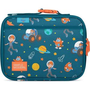 Simple Modern Bluey Kids Lunch Box for Toddler | Reusable Insulated Bag for Girls | Meal Containers for School with Exterior and Interior Pockets | Hadley Collection | Bluey Sky(Blippi: Space)