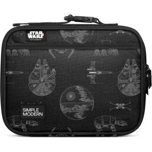 Simple Modern Bluey Kids Lunch Box for Toddler | Reusable Insulated Bag for Girls | Meal Containers for School with Exterior and Interior Pockets | Hadley Collection | Bluey Sky(Star Wars: Vehicle Schematics)