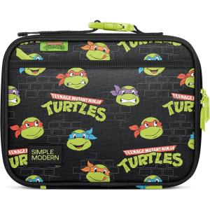 Simple Modern Bluey Kids Lunch Box for Toddler | Reusable Insulated Bag for Girls | Meal Containers for School with Exterior and Interior Pockets | Hadley Collection | Bluey Sky(TMNT: Turtles Unite)