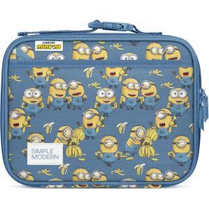 Simple Modern Bluey Kids Lunch Box for Toddler | Reusable Insulated Bag for Girls | Meal Containers for School with Exterior and Interior Pockets | Hadley Collection | Bluey Sky(Minions: Unite)