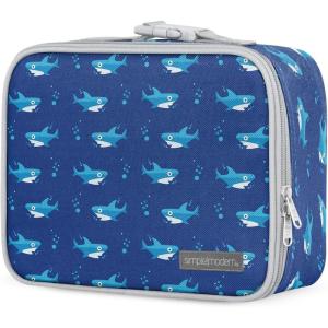 Simple Modern Bluey Kids Lunch Box for Toddler | Reusable Insulated Bag for Girls | Meal Containers for School with Exterior and Interior Pockets | Hadley Collection | Bluey Sky(-Shark Bite)