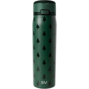 Simple Modern Holiday Bluey 40 oz Trek Tumbler with Handle and Straw Lid | Cup Holder Friendly Insulated Stainless Steel Travel Mug | Bluey Christmas Morning(Winter Trees)