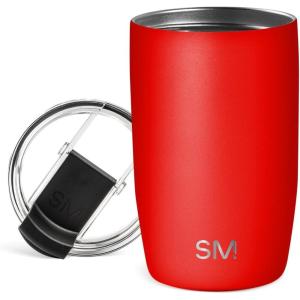 Simple Modern Holiday Bluey 40 oz Trek Tumbler with Handle and Straw Lid | Cup Holder Friendly Insulated Stainless Steel Travel Mug | Bluey Christmas Morning(Saffron)