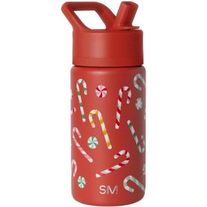 Simple Modern Holiday Bluey 40 oz Trek Tumbler with Handle and Straw Lid | Cup Holder Friendly Insulated Stainless Steel Travel Mug | Bluey Christmas Morning(Candy Cane Salad)