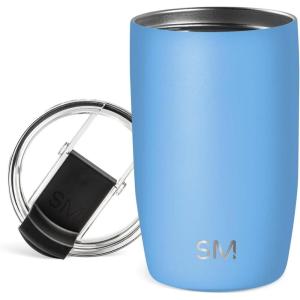 Simple Modern Holiday Bluey 40 oz Trek Tumbler with Handle and Straw Lid | Cup Holder Friendly Insulated Stainless Steel Travel Mug | Bluey Christmas Morning(Snow Day)