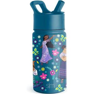Simple Modern Kids Summit Water Bottle with Straw Lid | Bluey 14oz Stainless Steel Cup Insulated Tumbler for Toddlers, School| Bluey Checkmate(Disney Encanto)