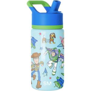 Simple Modern Kids Summit Water Bottle with Straw Lid | Bluey 14oz Stainless Steel Cup Insulated Tumbler for Toddlers, School| Bluey Checkmate(Disney-Buzz and Woody Adventures)