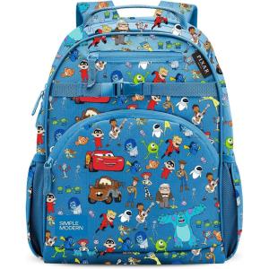 Simple Modern Medium Bluey Toddler Backpack for School Girls and Boys | Kindergarten Elementary Kids Backpack | Fletcher Collection | Kids – 15″ tall | Bluey Sky(Disney: Pixar Mashup on Blue)