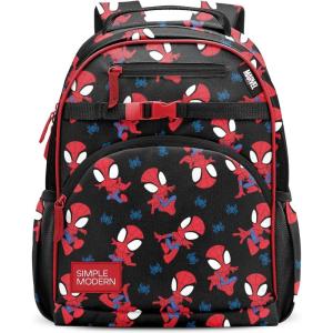 Simple Modern Medium Bluey Toddler Backpack for School Girls and Boys | Kindergarten Elementary Kids Backpack | Fletcher Collection | Kids – 15″ tall | Bluey Sky(Marvel: Go Spidey Go)