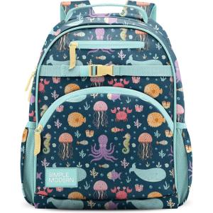 Simple Modern Medium Bluey Toddler Backpack for School Girls and Boys | Kindergarten Elementary Kids Backpack | Fletcher Collection | Kids – 15″ tall | Bluey Sky(-Under the Sea)