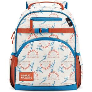 Simple Modern Medium Bluey Toddler Backpack for School Girls and Boys | Kindergarten Elementary Kids Backpack | Fletcher Collection | Kids – 15″ tall | Bluey Sky(Dc: Superman Stand for Hope)