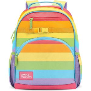 Simple Modern Medium Bluey Toddler Backpack for School Girls and Boys | Kindergarten Elementary Kids Backpack | Fletcher Collection | Kids – 15″ tall | Bluey Sky(-Rainbow Stripes)