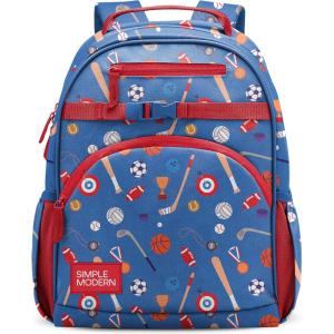 Simple Modern Medium Bluey Toddler Backpack for School Girls and Boys | Kindergarten Elementary Kids Backpack | Fletcher Collection | Kids – 15″ tall | Bluey Sky(-Sports Balls)