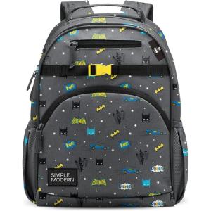 Simple Modern Medium Bluey Toddler Backpack for School Girls and Boys | Kindergarten Elementary Kids Backpack | Fletcher Collection | Kids – 15″ tall | Bluey Sky(Dc: Batman Pow!)