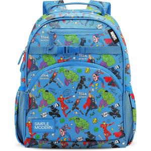 Simple Modern Medium Bluey Toddler Backpack for School Girls and Boys | Kindergarten Elementary Kids Backpack | Fletcher Collection | Kids – 15″ tall | Bluey Sky(Marvel: Avengers Heroes)