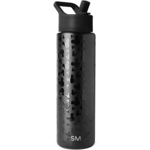 Simple Modern Summit Water Bottle with Straw Lid | Bluey 30oz Leak Proof Stainless Steel Insulated Cup | Gifts for Her Him | Bluey Stripes(-Disney: Iconic Mickey)