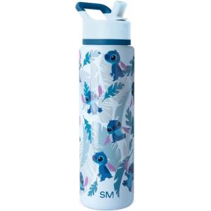 Simple Modern Summit Water Bottle with Straw Lid | Bluey 30oz Leak Proof Stainless Steel Insulated Cup | Gifts for Her Him | Bluey Stripes(-Disney: Tropical Stitch)
