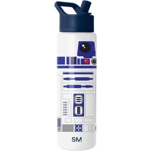 Simple Modern Summit Water Bottle with Straw Lid | Bluey 30oz Leak Proof Stainless Steel Insulated Cup | Gifts for Her Him | Bluey Stripes(Star Wars: R2D2)