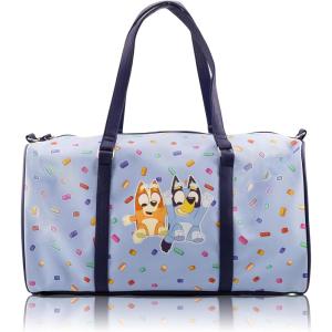 Stitch, Minnie, Mickey, Pooh, Harry Potter, or Jack Skellington 16″ Leather Mini Travel Bag, Duffle Bag, Overnight Bag(Blue)