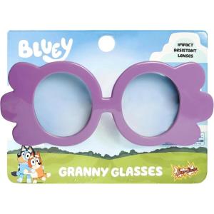 Sun-Staches BLUEY Granny Glasses | Officially Licensed Bluey Dress Up | Clear Lenses | Adult or Child Size