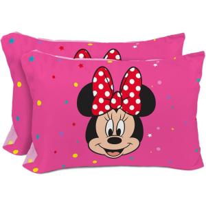 Sunny Side Up Bluey & Bingo (Pack of 2) Reversible Pillowcases – Double Sided Pillow Covers – Kids Super Soft Bedding(Pink – Minnie Mouse)