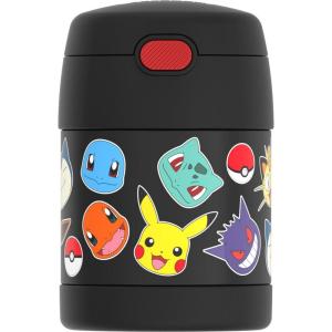 THERMOS FUNTAINER Insulated Food Jar, 10 Ounce, Kid Friendly Food Jar with Foldable Spoon, Bluey(POKEMON)