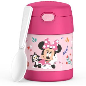 THERMOS FUNTAINER Insulated Food Jar, 10 Ounce, Kid Friendly Food Jar with Foldable Spoon, Bluey(Preschool Minnie)