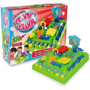 TOMY Bluey Screwball Scramble Marble Maze- Beat The Clock Marble Run – Fast Paced Kids Games and Bluey Toys for Birthday Parties – 1-4 Players – Ages 5 Years and Up(Screwball Scramble)