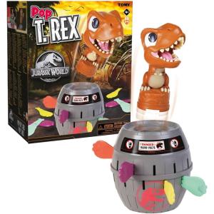 TOMY Pop Up Bluey Kids Game- Family and Preschool Games for Family Game Night – Winter Break Activities- Girls and Boys Games – 2-4 Players – Ages 4 Years and Up(Pop Up T-Rex)