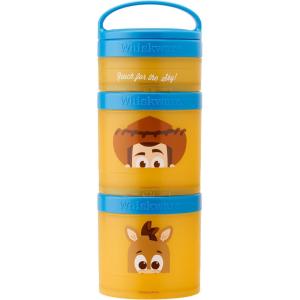 Whiskware Bluey Stackable Snack Containers for Babies, Toddlers, and Kids, 3 Stackable Snack Cups for School and Travel, Cupholder Friendly, Bluey and Bingo! Let’s Do This!(Toy Story)