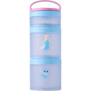 Whiskware Bluey Stackable Snack Containers for Babies, Toddlers, and Kids, 3 Stackable Snack Cups for School and Travel, Cupholder Friendly, Bluey and Bingo! Let’s Do This!(Elsa and Bruni)