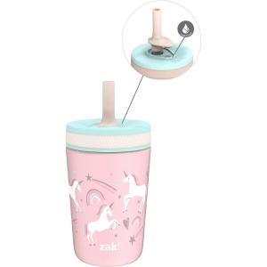 Zak Designs Bluey Kelso Toddler Cups For Travel or At Home, 12oz Vacuum Insulated Stainless Steel Sippy Cup With Leak-Proof Design is Perfect For Kids (Bluey, Bingo, Grandad Mort)(Fanciful Unicorn)