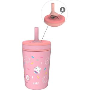 Zak Designs Bluey Kelso Toddler Cups For Travel or At Home, 12oz Vacuum Insulated Stainless Steel Sippy Cup With Leak-Proof Design is Perfect For Kids (Bluey, Bingo, Grandad Mort)(Gabbys Dollhouse)