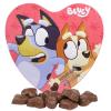 Bluey Valentine’s Candy Gift Box, Milk Chocolatey Hearts Inside, Individually Wrapped Pieces, Collectible Heart Container, 2.12 Ounces