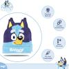Bluey Bandit and Chilli Toddler Hat with Winter Mittens for Kids – Warm Winter Hat for Toddler with Kids Mittens Blue Grey(Bluey Blue_2)