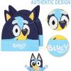 Bluey Bandit and Chilli Toddler Hat with Winter Mittens for Kids – Warm Winter Hat for Toddler with Kids Mittens Blue Grey(Bluey Winter Hat)