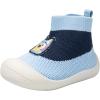 Bluey Toddler Sock Top Shoes for Babies & Kids – Cute Bingo Print Soft Comfortable Slip-On Sock Shoes, Unisex Everyday Indoor Outdoor Sizes 5/6-9/10 Winter Play Footwear(Blue)
